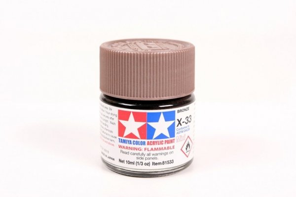 Tamiya 81533 Acrylic Mini X-33 Bronze 10ml
