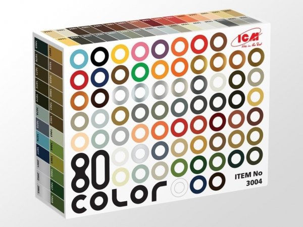 ICM 3004 Acrylic Paint Set (80 jars)