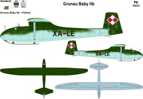 Fly 48031 Szybowiec Grunau Baby Iib-Poland 1/48
