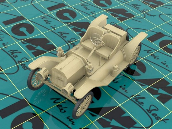 ICM 24026 Model T 1913 Speedster with American Sport Car Drivers 1/24