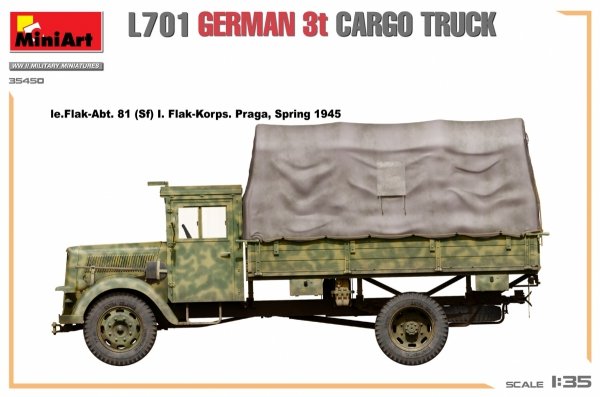 Mini Art 35450 L701 German 3t Cargo Truck 1/35