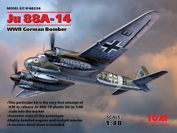 ICM 48234 Ju-88A-14 Bomber