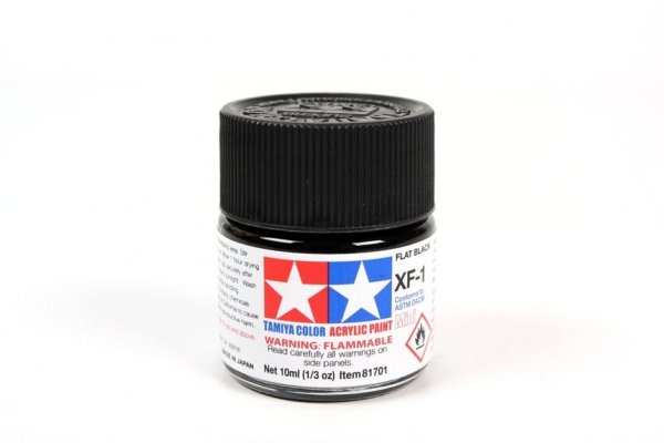 Tamiya 81701 Acrylic Mini XF-1 Flat Black 10ml