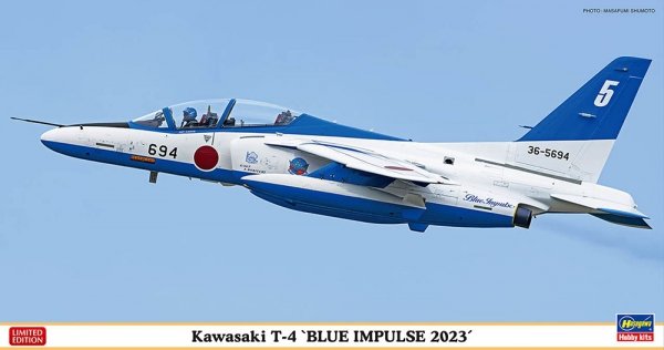 Hasegawa 07525 Kawasaki T-4 'Blue Impulse 2023' 1/48