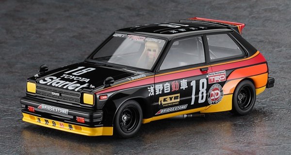 Hasegawa 20734 Asano Racing Service Starlet KP61 &quot;1982 Starlet Grand Cup Race Champion&quot; 1/24