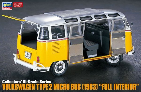 Hasegawa CH48-51048 Volkswagen Type2 Micro Bus (1963) "Full Interior" 1/24