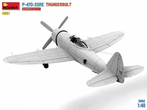 Mini Art 48001 P-47-25RE Thunderbolt Advanced Kit 1/48