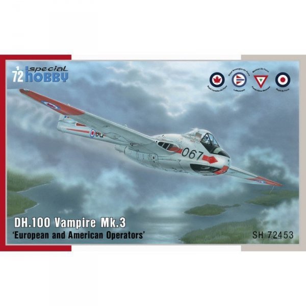 Special Hobby 72453 DH.100 Vampire Mk.3 ’European and American Operators
