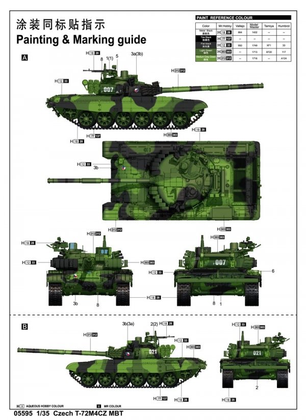 Trumpeter 05595 Czech T-72M4Cz Mbt