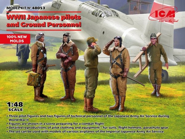 ICM 48053 WWII Japanese Pilots and Ground Personnel 1/48