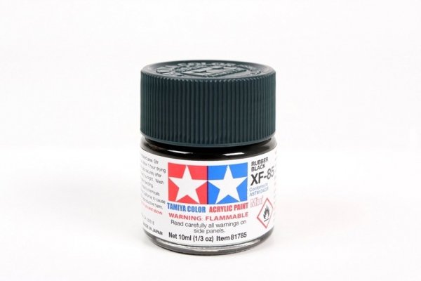 Tamiya 81785 Acrylic Mini XF-85 Rubber Black 10ml