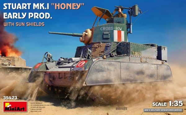 Mini Art 35423 Stuart Mk.I &quot;Honey&quot; Early Prod. w/ Sun Shields 1/35