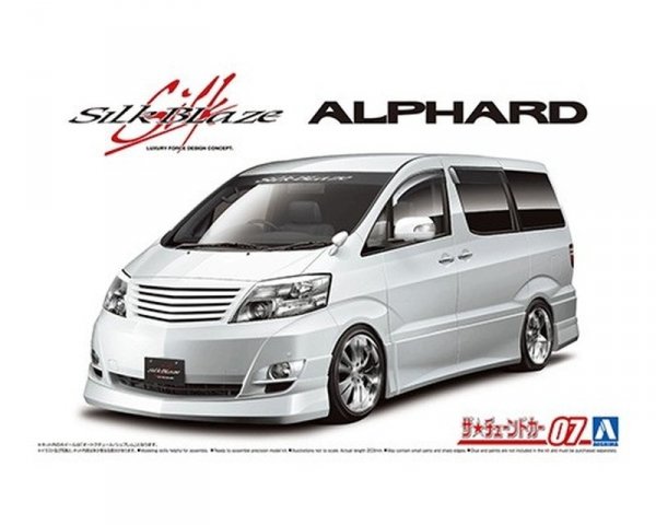 Aoshima 05873 1/24 TC#7 Silk Blaze MNH/ANH10/15W Alphard `05 Toyota