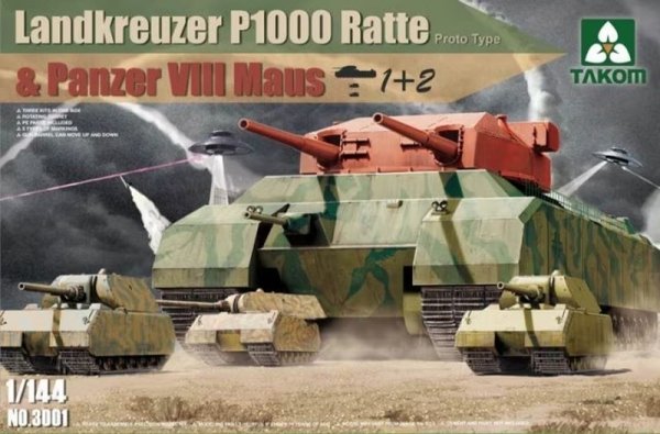 Takom 3001 1/144 Landkreuzer P1000 Ratte