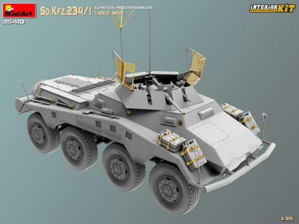 Mini Art 35410 Sd. Kfz. 234/1 Schwerer Panzerspahwagen Early Mod. Interior Kit 1/35