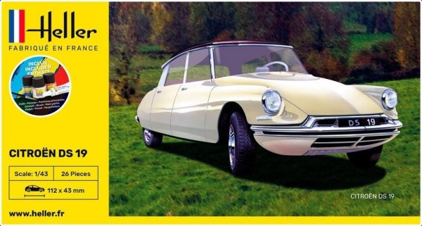 Heller 56162 Starter Set - Citroen DS 19 1/43
