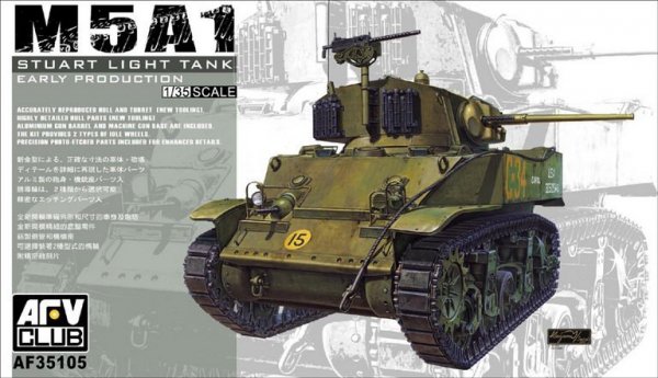 AFV Club AF35105 M5A1 Sturd Light Tank ( Early) 1/35
