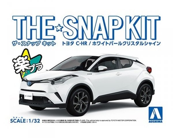Aoshima 05634 1/32 SNAP KIT#06-A Toyota C-HR (White Pearl Crystal Shine)