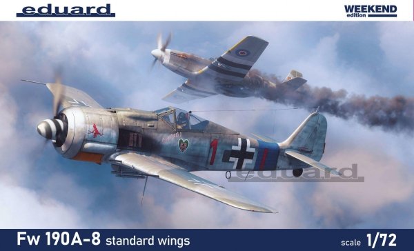 Eduard 7463 Fw 190A-8 standard wings  Weekend edition 1/72