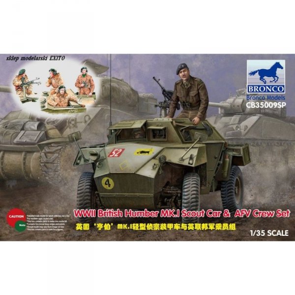 Bronco CB35009SP Humber Mk. I Scout Car & Crew Set