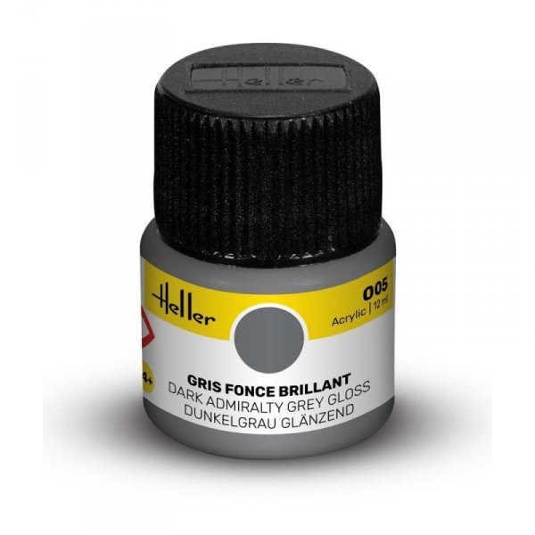 Heller Acrylic Paint 005 Dark Admiralty Grey Gloss 12 ml