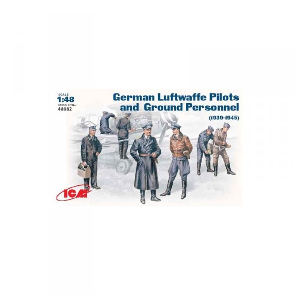Icm 48082 German Luftwaffe Pilots+ Ground Personel