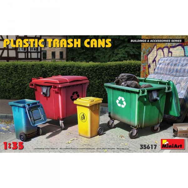 Mini Art 35617 Plastic Trash Cans
