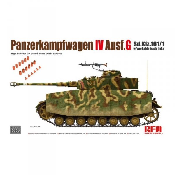 RFM-5053 Panzerkampfwagen IV Ausf.G Sd.Kfz.161/1 w/workable track links 1/35