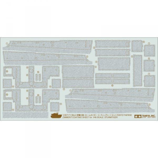Tamiya 12672 1/48 Sturmtiger Zim Sheet