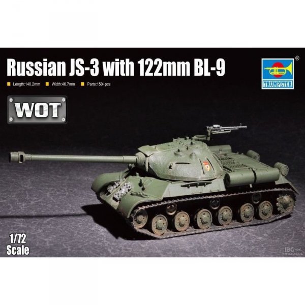 Trumpeter 07163 IS-3 w/122mm BL-9