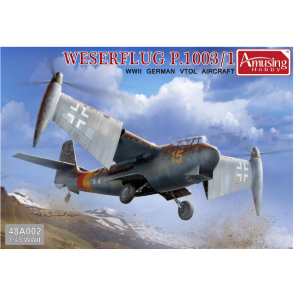 Amusing 48A002 Weserflug P.1003/1 WWII German VTOL aircraft 1/48