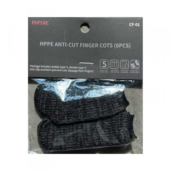 DSPIAE CF-01 6x HPPE Anti-cut Finger Cots