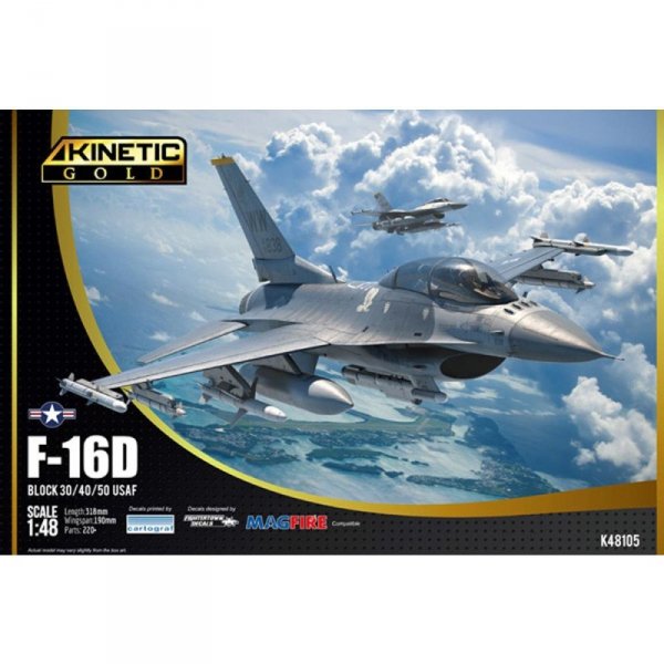 Kinetic 48105 F-16D Block 30/40/50 USAF 1/48