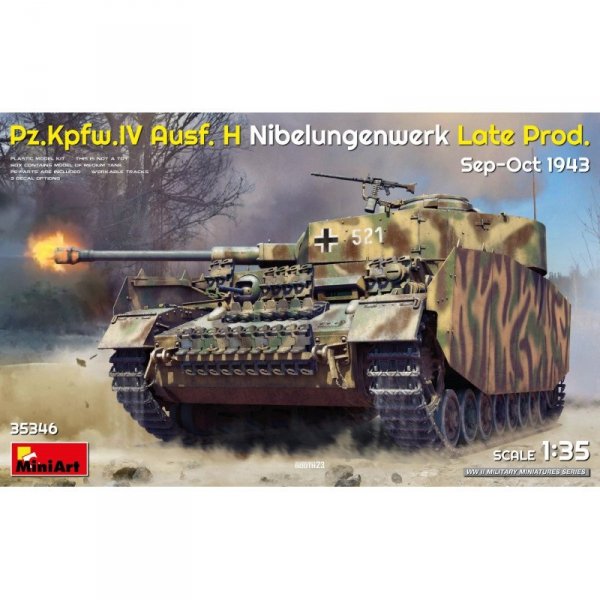 Mini Art 35346 Pz.Kpfw. IV Ausf. H Nibelungenwerk Late Prod. Sep-Oct 1943 1/35