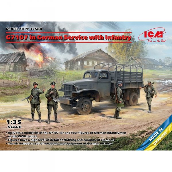 ICM 35588 G7 107 in German Service with Infantry 1/35