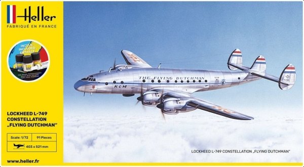 Heller 56393 Starter Kit - Lockheed L-749 Constellation &quot;Flying Dutchman&quot; 1/72