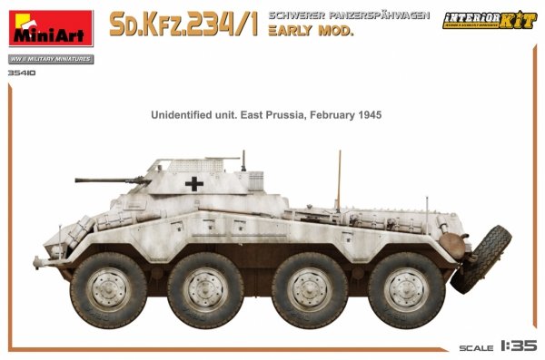 Mini Art 35410 Sd. Kfz. 234/1 Schwerer Panzerspahwagen Early Mod. Interior Kit 1/35
