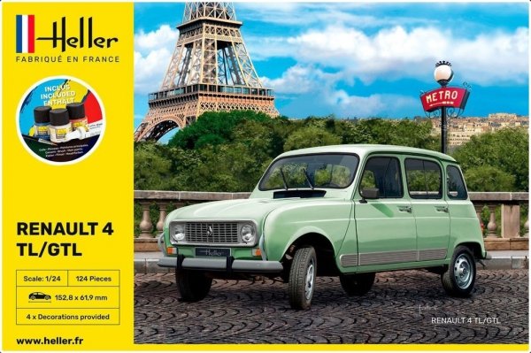 Heller 56759 Starter Set - Renault 4L 1/24