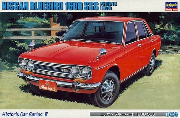 Hasegawa HC8-21208 Nissan Bluebird 1600 SSS P510WTK 1969 1/24