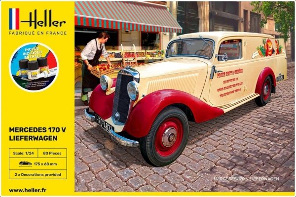 Heller 56736 Starter Kit - Mercedes 170 V Lieferwagen