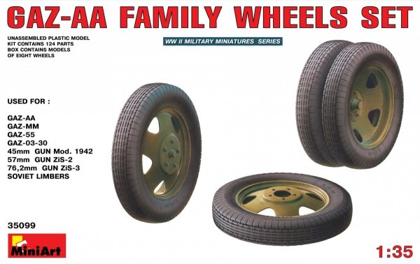 Mini Art 35099 Gazz-Aa Wheels Set 1/35