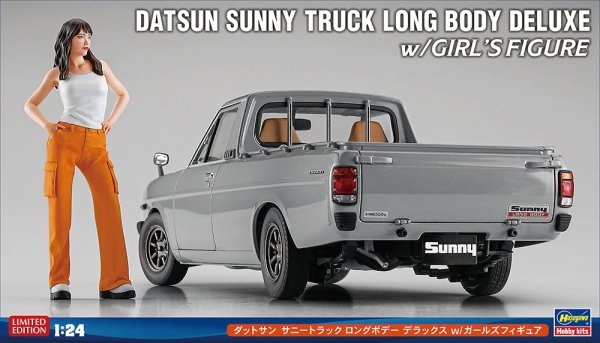 Hasegawa SP626-52426 Datsun Sunny Truck Long Body Deluxe w/ Girl's Figure 1/24