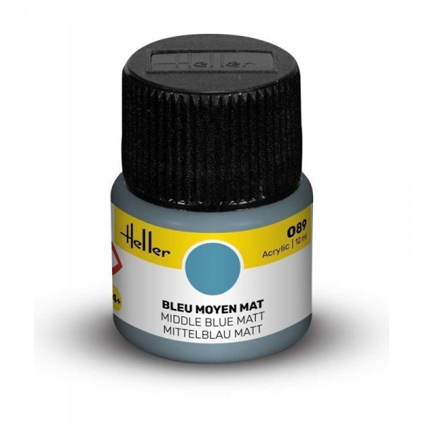 Heller Acrylic Paint 089 Middle Blue Matt 12 ml
