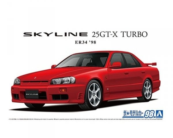 Aoshima 05750 1/24 MC#98 Nissan ER34 Skyline 25GT-X Turbo'98
