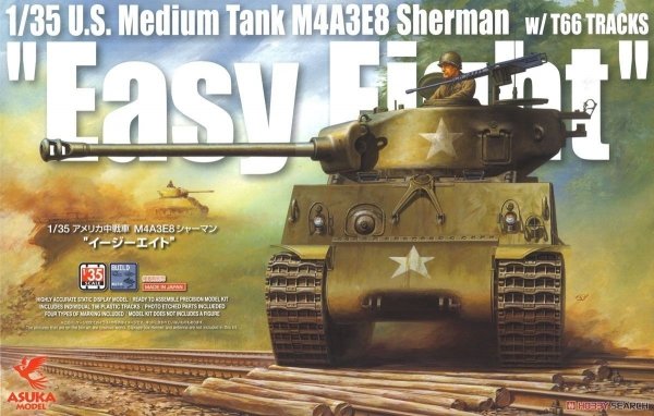 Asuka 35-020 1/35 M4A3E8 Sherman Easy Eight w/T66