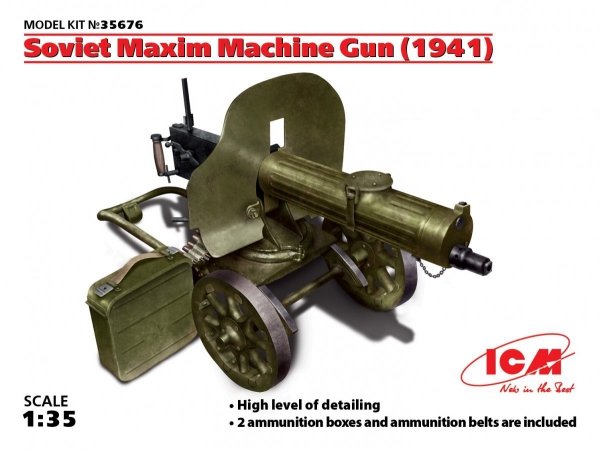 Icm 35676 Soviet Maxim MG 1941