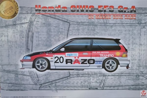Beemax 24032 Honda Civic EF3 Gr.A 1989 Macau Guia Race 1/24