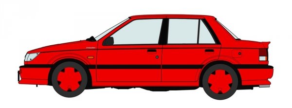 Hasegawa 20664 Isuzu Gemini (JT150) irmscher Turbo &quot;Red Color&quot; 1/24