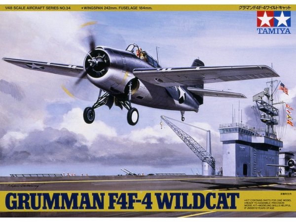 Tamiya 61034 Grumman F4F-4 Wildcat
