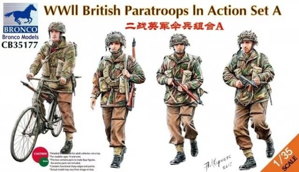 Bronco CB35177 WWII British Paratroops In Action A